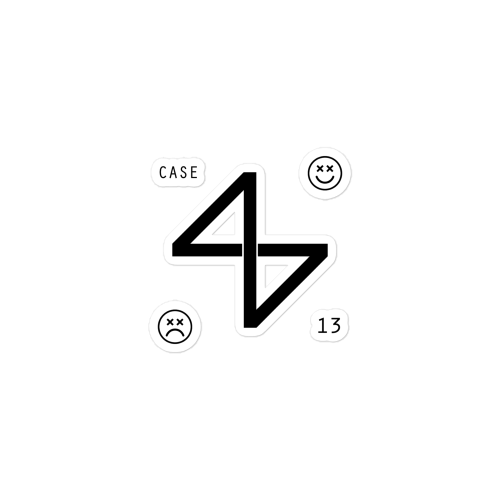 47 Hourglass Logo Sticker